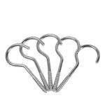 Shind 85-Piece 3.8x65mm Silver Hook Screws – Versatile Wall & Ceiling Mounting Set