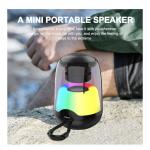 ZQS-L02 Portable Bluetooth Speaker – Wireless Outdoor Speaker for Camping, Black
