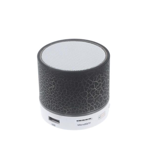 Portable Bluetooth Speaker with Colorful LED Lights, FM Radio, USB/TF Playback – Model Q4
