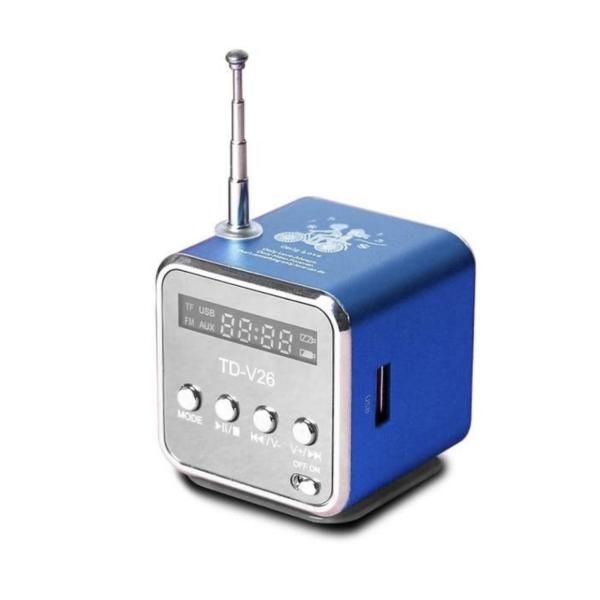 Portable FM Radio & MP3 Music Player Speaker with USB/TF Support – Compact Stereo Sound System