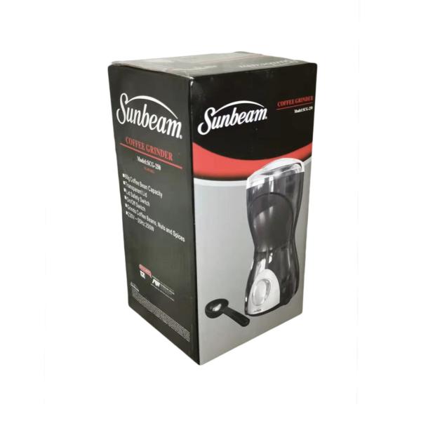 Sunbeam Electric Coffee Grinder – Precision Stainless Steel Blades – Compact Black Design for Fresh Ground Coffee at Home