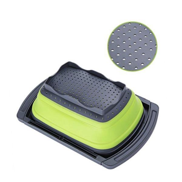 Stainless Steel Fine Mesh Kitchen Strainer with Long Handle – Durable Colander for Pasta, Rice, and Vegetables