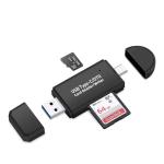 2-in-1 High-Speed SD 3.0 Memory Card Reader – USB-A & Type-C Portable Card Reader for SD/TF Cards