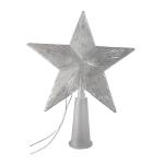ZYF-105 15cm LED Christmas Tree Top Star – White Lighted Tree Topper Decoration