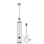 Rechargeable Portable 2-in-1 Milk Frother and Egg Whisk – USB Powered, 3-Speed, Dual Attachments