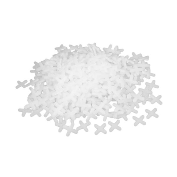 Shind 6mm Tile Spacers Pack – Approx. 243 Pieces | Durable Plastic Cross Spacers for Wall & Floor Tile Installation