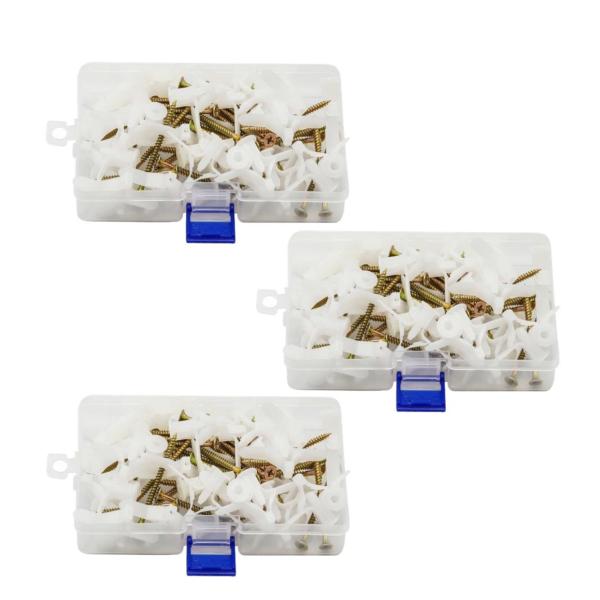 10 mm Self-Drilling Drywall Plugging Screws – 150 pcs White, No Pilot Hole Required