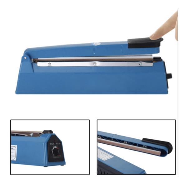 400mm Impulse Plastic Heat Sealer – Manual Poly Bag Sealing Machine for Packaging & Storage