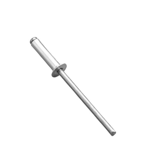 High-Quality Shind 5.0x8mm Silver Steel Rivets – 250 Pieces Durable Fasteners for Metal & Leather Work