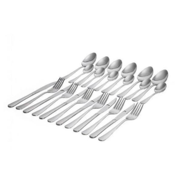 Premium 24-Piece Stainless Steel Cutlery Set in Elegant Black Storage Case – Dinnerware for 6 People
