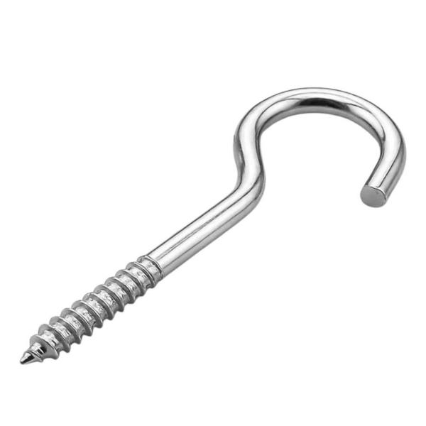 Shind 3.8 x 65mm Silver Screws With Hooks – Pack of 85