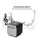 Portable FM Radio & MP3 Music Player Speaker with USB/TF Support – Compact Stereo Sound System
