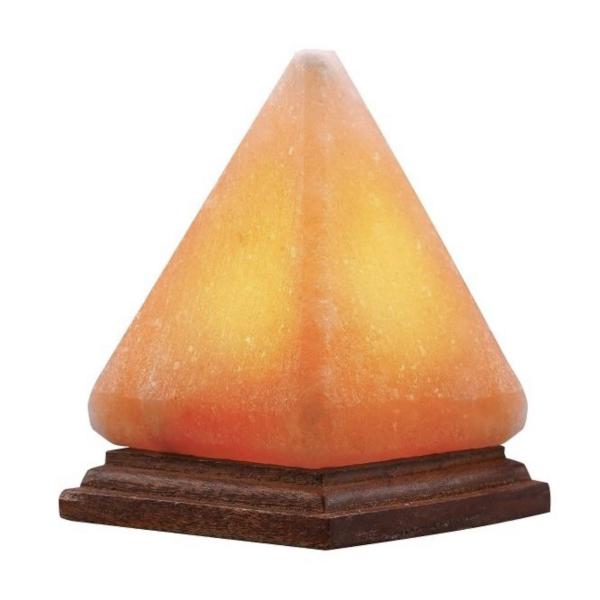 JG20375555 Pyramid Himalayan Salt Lamp – USB Powered RGB Color-Changing Light with Natural Crystal Rock