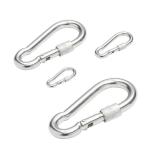 Shind 80 mm Stainless Steel Snap Hook with Locking Screw-Gate – Heavy-Duty Marine Grade A4