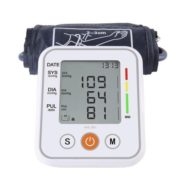Digital Upper Arm Blood Pressure Monitor – Automatic BP Machine with Cuff & LCD Display – Hypertension Detection for Home Use