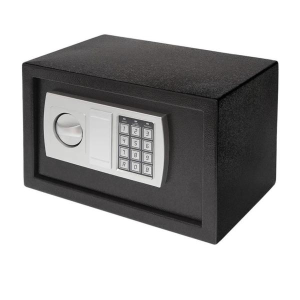 XF0721 17ER Mini Electronic Safe – 4.6L Compact Steel Security Box with Digital Keypad Lock (23x17x17cm)