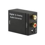 Digital to Analog Audio Converter – Optical (Toslink) to RCA (L/R) for Stereo Sound – GC Model