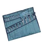 20‑Piece Ratcheting Combination Wrench Set – SAE & Metric Chrome Alloy Hand Tools