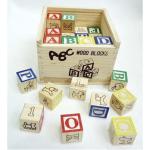 27-Piece Educational ABC Wooden Blocks Set with Storage Box – Alphabet & Number Learning Toy for Toddlers & Kids